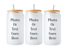Load image into Gallery viewer, Customizable Bamboo Glass Cup