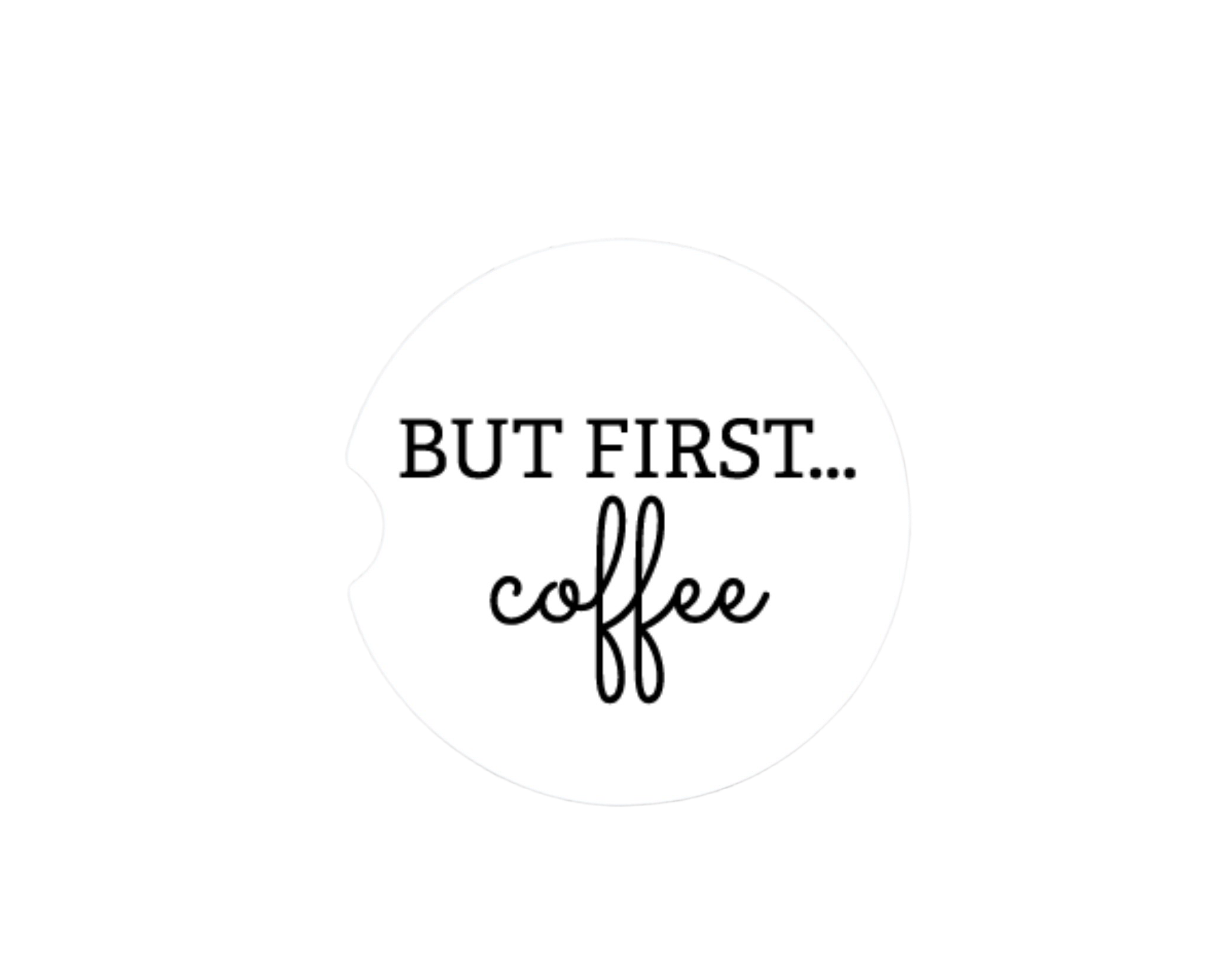 But first coffee coaster x2